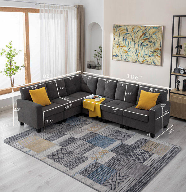 Modular L shaped Sofa Corner Sectional